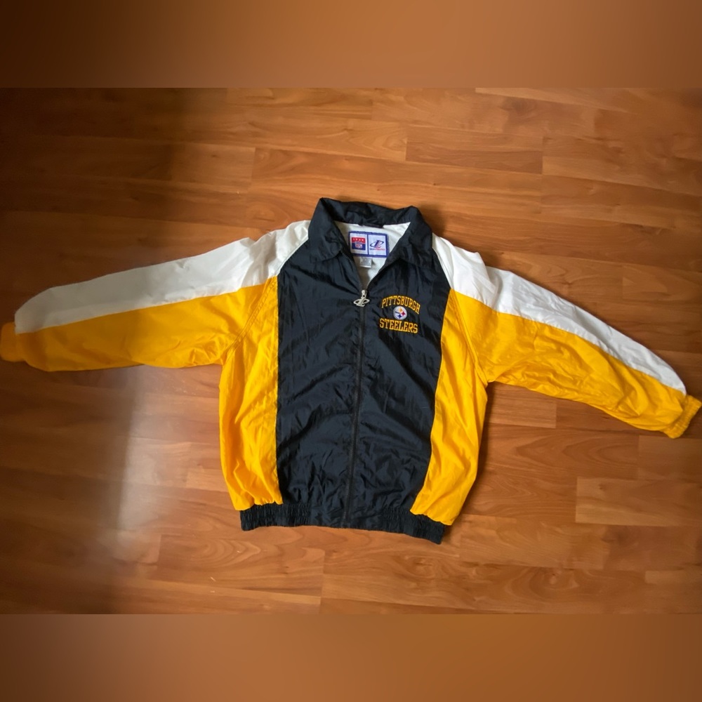 NFL Vintage Steelers Windbreaker/Jacket Logo Athletic Size XL
